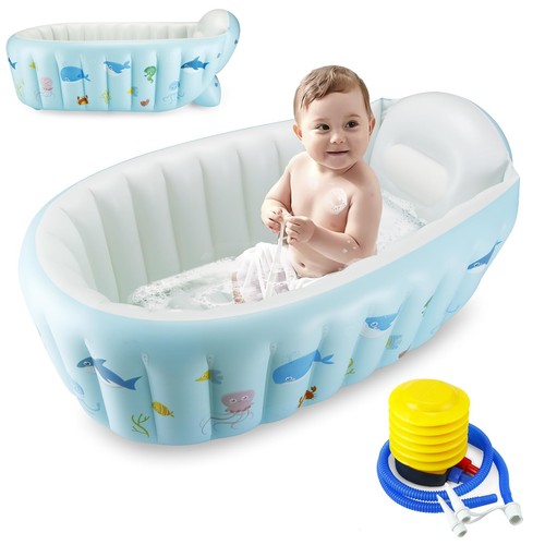 Inflatable baby bathtub - baby,