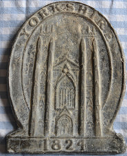 Yorkshire 1824 Lead fire mark