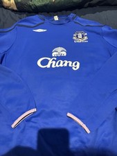 EVERTON FC 2007/08 WARM UP TRAINING TOP 2XL/XXL BLUE