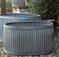 Vintage style galvanised metal