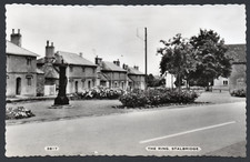 Postcard Stalbridge nr Marnhull Dorset houses on The Ring RP