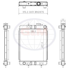 Radiator for JCB Mini