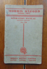 Morris Oxford MO Operators Manual 11th Ed