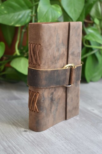 Leather journal personalised - leather,