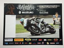 Michael Laverty Unsigned Relentless Suzuki Poster BSB.