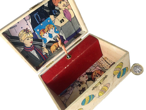 Trinket wood music box - music, wooden