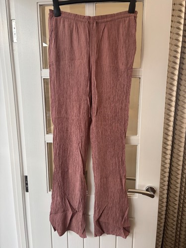 Zara dusky pink crinkle casual - dusky,