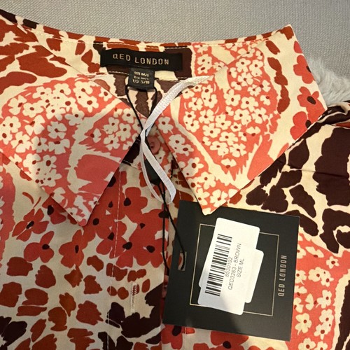 Qed london floral collared - qed,
