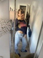 navy American Flag Jumper