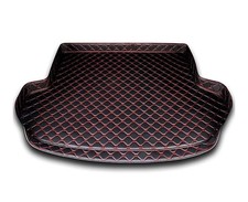 JAGUAR XE FAUX LEATHER BOOT LINER BLACK WITH RED STITCHES X760 (NEW)