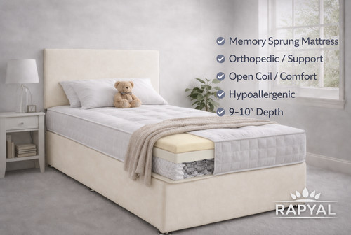 Single divan bed set - single,