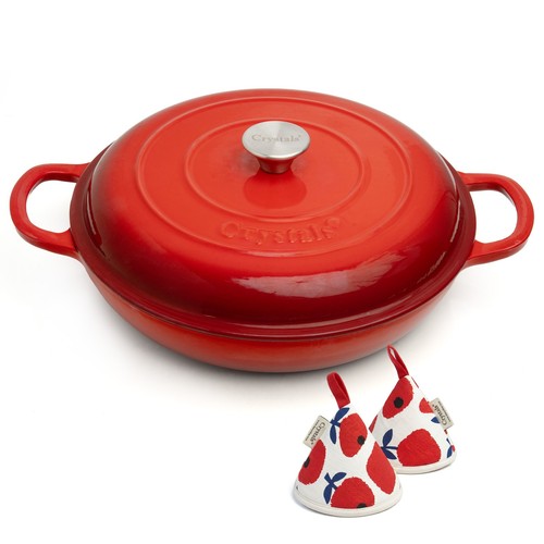 Cast iron shallow casserole - shallow,
