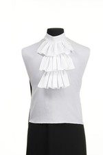 Ruffled Jabot Shirt Front with