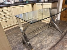 Glass Desk 120cm Wide 60cm