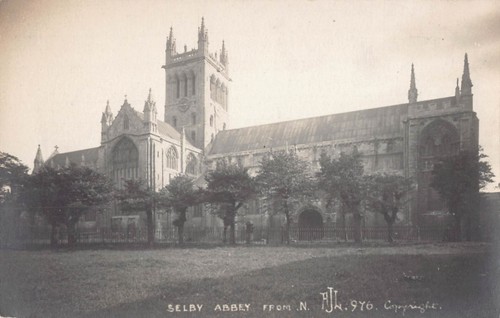 Postcard selby abbey from - postcard,