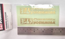 Yoshimura Gold Sticker Decal Powered by Yoshimura Tuning Superbike Suzuki