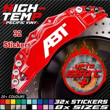 32x ABT AUDI High Temp Brake Calliper 8 SIZES Vinyl Decal Sticker Car Any Colour