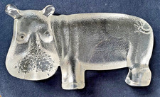 Kosta Boda Glass Large  Hippo