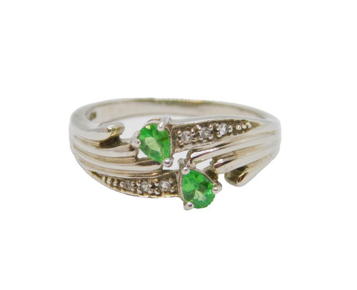 Sterling silver green - silver,