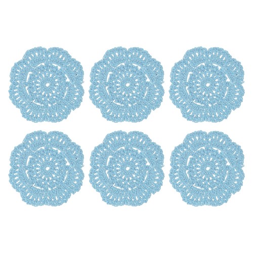 6pcs crochet handmade doilies - 6pcs,