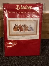 CROSS STITCH KIT ANCHOR HORSES