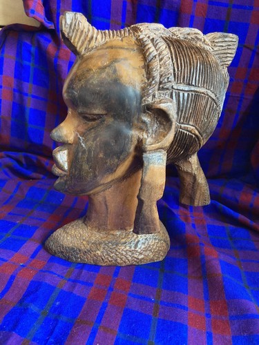 Vintage hand carved african - vintage,
