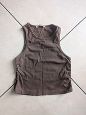 Pull and bear size m cropped brown vest