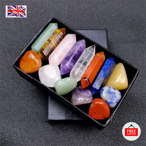 14pcs natural stone crystal - 14pcs,