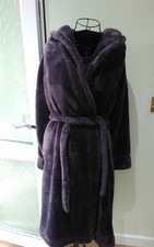 M&S Rosie Autograph Plush Robe Dressing Gown Size 8-10