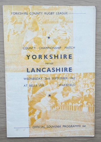Rugby league programme - rugby, /