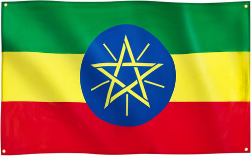Ethiopia flag 3x5ft eyelets - flag,