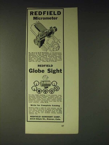 1936 redfield micrometer 100 - redfield, 100-a