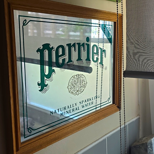 Vtg perrier original mirrored - vtg,