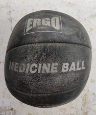 Vintage all leather 5Kg ErGo medicine training ball exercise gym