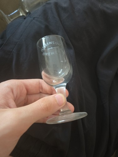 Atkinsons brewery beer glass - brewery,