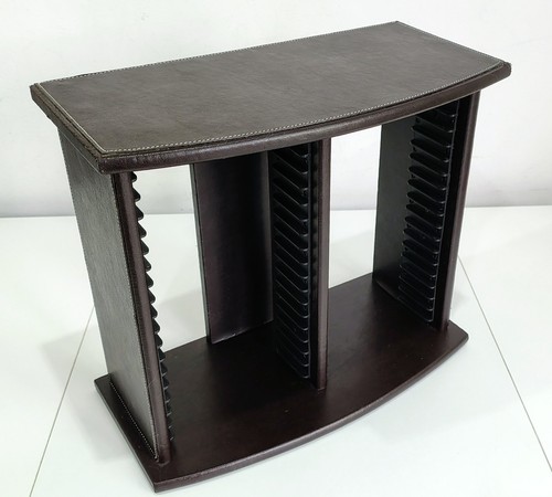 Storage rack faux leather - cd,