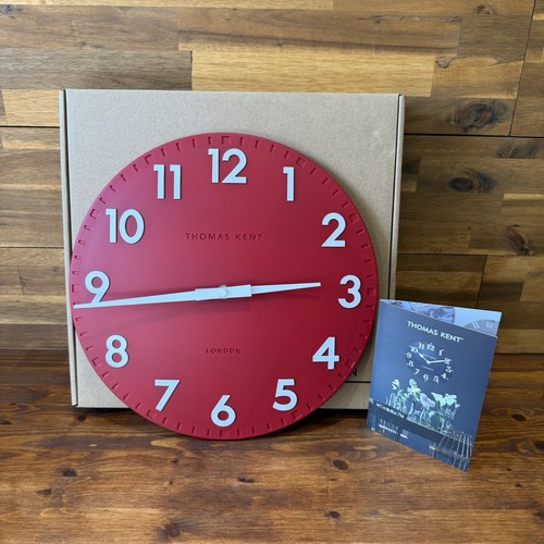 Thomas kent wall clock - wall, red