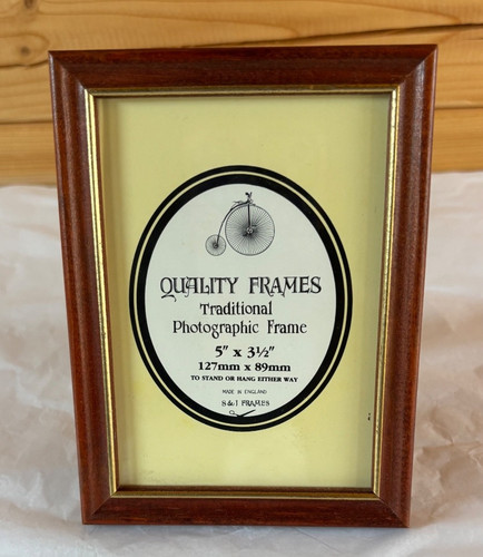 Vintage wooden rectangle photo - wooden,