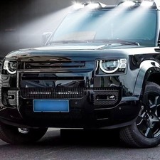 GLOSS BLACK LED DRL ROOF TOP LIGHT BAR FOR LAND ROVER DEFENDER 90 110 130 L663