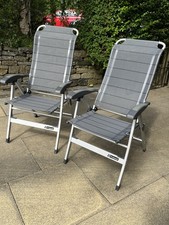 Pair of Outwell Ontario Adjustable Folding Camping Chairs only lightly used