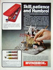 1972 HUMBROL Modelling Paints 'Lunar Module' ADVERT PRINT : Ideal to Frame