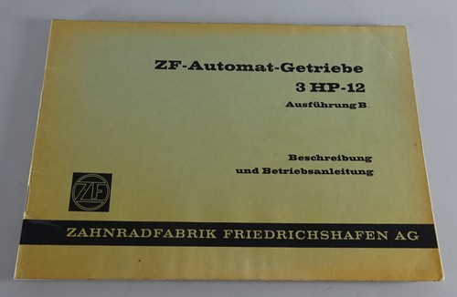 Operating manual handbook zf - /,