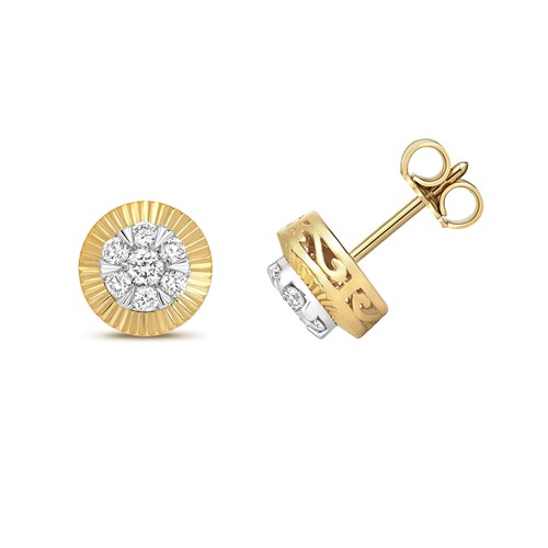 Diamond stud earrings 9ct - stud,