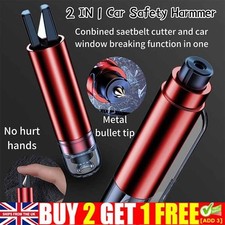 Safe Pro X Car Window Breaker and Seat Belt Cutter,2 IN 1 Life Hammer Emergency