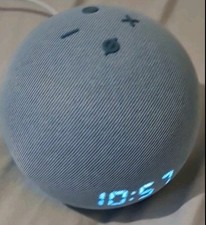 Amazon Echo Dot 4th Gen Smart Speaker with Alexa – Twilight Blue With Clock