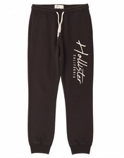 HOLLISTER Mens Graphic Tracksuit Trousers Joggers Medium Black CZ11