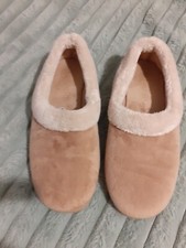 Pavers Beige Suedette Slippers