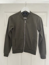 Ladies Primark khaki zip up jersey jacket size 6