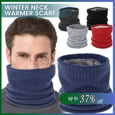 Thermal Fleece Snood Neck Warmer Scarf Warm Winter Ski For Men Women Gifts
