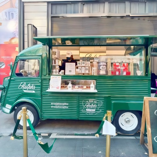 Mobile fast food cart vintage - food,